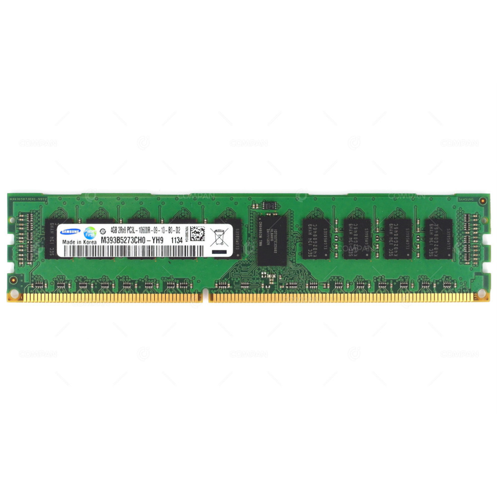 M393B5273CH0-YH9 SAMSUNG DDR3 4GB 2RX8 PC3L-10600 1333MHZ RDIMM CL9